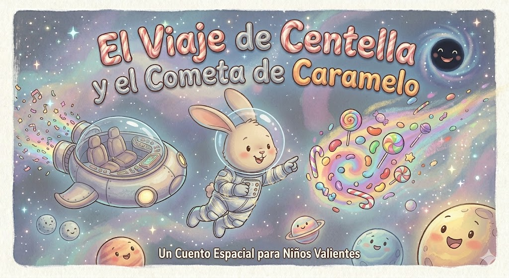 Portada de El Viaje de Centella y el Cometa de Caramelo