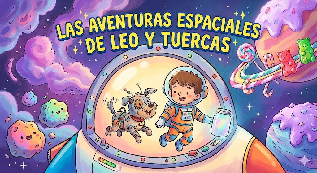 Portada de Aventuras espaciales de leo y tuercas