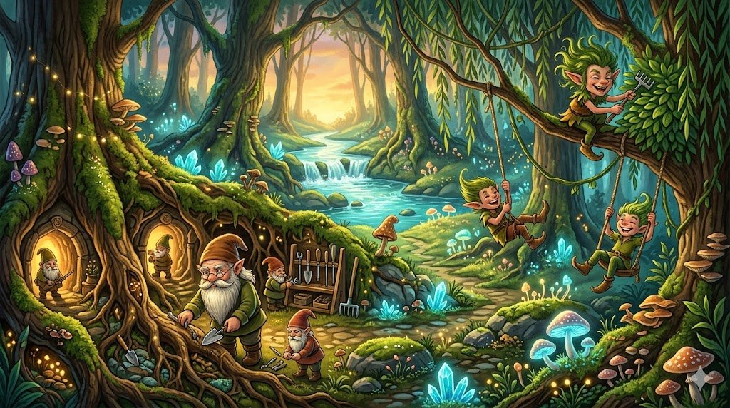 Ilustración 1 de Gnomos y Duendes