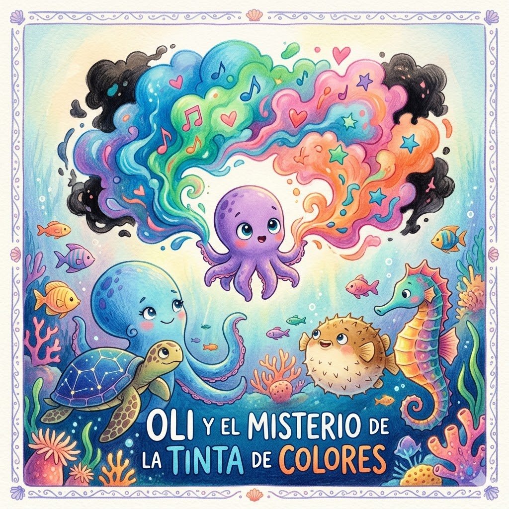 Portada de Oli y el Misterio de la Tinta de Colores