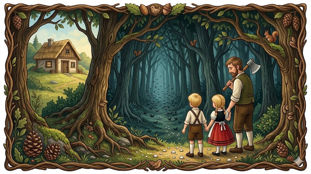 Ilustración 1 de Hansel y Gretel