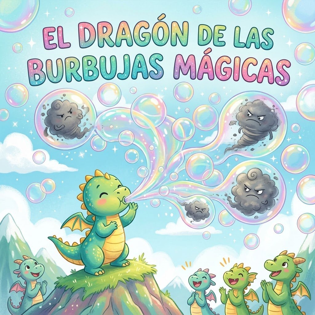 Portada de El Dragón de las Burbujas Mágicas